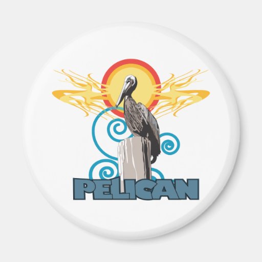 Morning Pelican Magnets