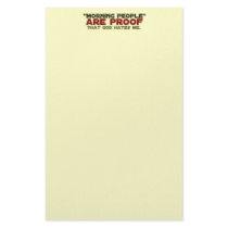 Morning People - Proof God Hates Me Stationery