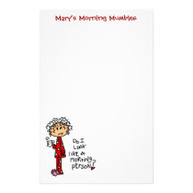 Morning Person? Personalized Stationery