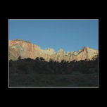 Morning Red Rocks at Zion National Park Postcard
