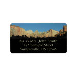 Morning Red Rocks at Zion Return Address Label