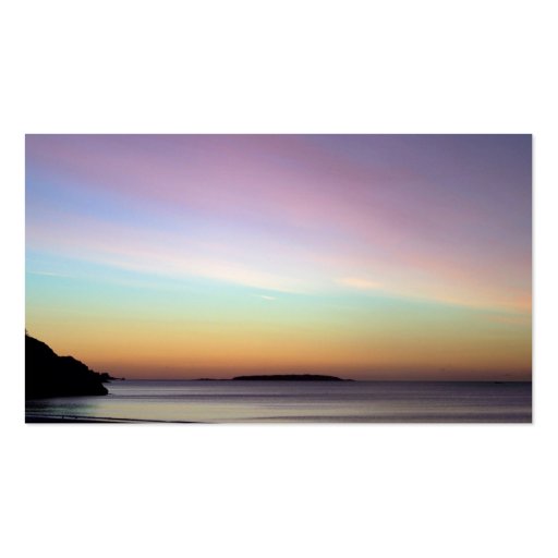 Morning Sky at Singing Beach Business Card (front side)