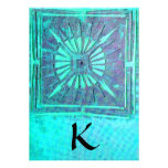 MORNING STAR , bright blue teal,white Personalized Announcements