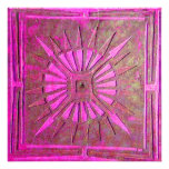 MORNING STAR , bright pink,violet white Personalized Announcements