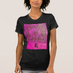 MORNING STAR Pink,Fuchsia Black, Monogram Tee Shirts
