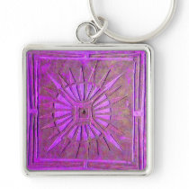 MORNING STAR , violet purple Keychains
