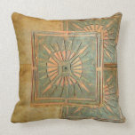 MORNING STAR yellow,green,brown Pillow