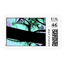 Morning View From My Tree House ~ Abstract Print Postage Stamps