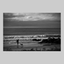 Morning Walk On The Beach fine art print posters