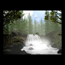 Morning Waterfall posters