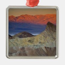 Mornings first light on  Zabriskie Point and Ornament