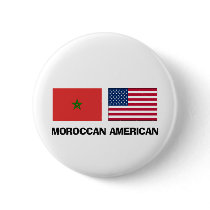 Moroccan American buttons by flagshirt Moroccan American buttons