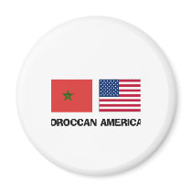 Moroccan American magnets by flagshirt Moroccan American magnets