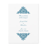 Moroccan Blue Save the Date Postcard postcard