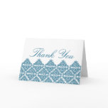 Moroccan Blue Thank You card