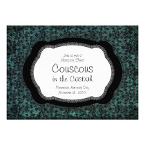 Moroccan Couscous Belly Dancing Bedouin Tent Party invitations