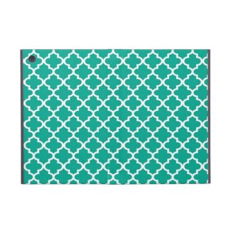 Moroccan emerald green tile design pattern chic iPad mini cover