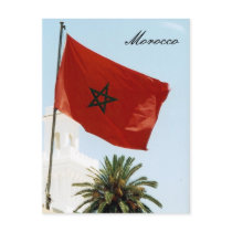 moroccan flag postcards