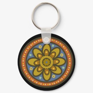 Moroccan Flower Keychain keychain