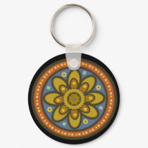 Moroccan Flower Keychain by elledeegee Moroccan Flower Keychain