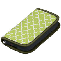 Moroccan lime green tile pattern folio planner planners