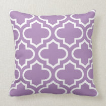 Moroccan Pattern Pillow in African Violet