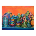 Moroccan Pots posters