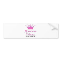 Moroccan Princess bumper stickers