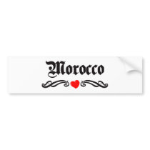 Morocco Bumper Sticker