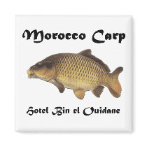 Morocco Carp fridge magnet by radcarper Morocco Carp fridge magnet