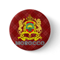 Morocco Coat of Arms Pinback Buttons