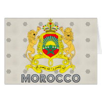 Morocco Coat of Arms Greeting Card