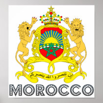 Morocco Coat of Arms Poster