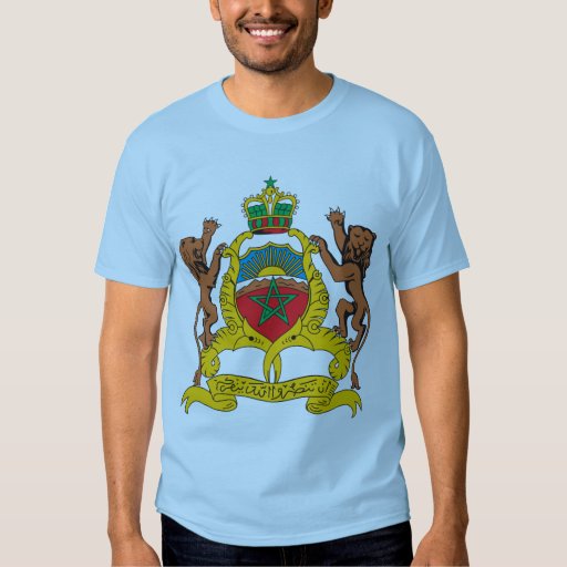 Morocco Coat Of Arms T Shirt Zazzle