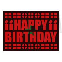 Morocco Flag Birthday Card