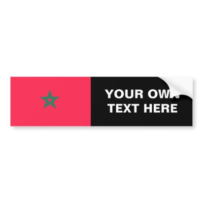 Morocco Flag Bumper Stickers