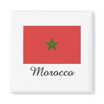 Morocco Flag Design magnets by flagshirt Morocco Flag Design magnets