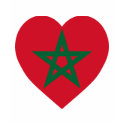 Morocco Flag Heart t-shirts