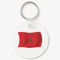 Morocco Flag Keychain