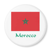 Morocco Flag magnets by NameGame Morocco Flag magnets