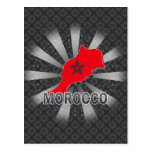 Morocco Flag Map 2.0 Post Cards