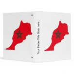 Morocco Flag Map full size Vinyl Binders