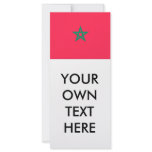 Morocco Flag Rack Card Template