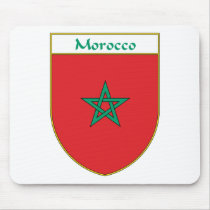 Morocco flag Shield mousepads by NameGame Morocco flag Shield mousepads