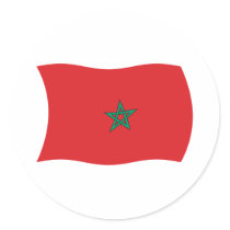 Morocco Flag Sticker by livingflags Morocco Flag Sticker
