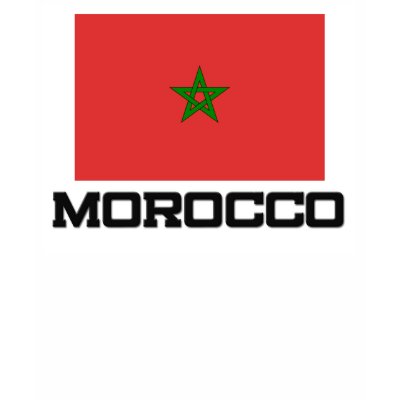 Morocco Flag Tshirts by tshirtshirts