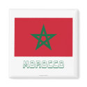 Morocco Flag with Name magnets