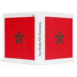 Morocco High quality Flag Vinyl Binder