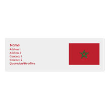 Morocco - Skinny Business Cards