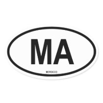 Morocco Oval Stickers